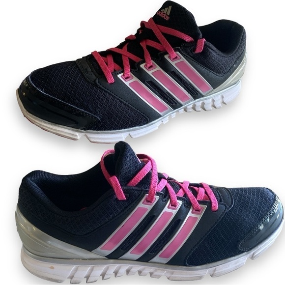 ADIDAS FALCON PDX G99093 Lightweight Running Shoes Black & Pink Women’s Size 10 - Picture 1 of 9